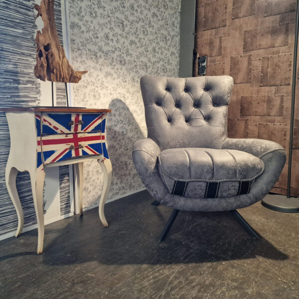 Chesterfield Aldinga fauteuil - Grijs
