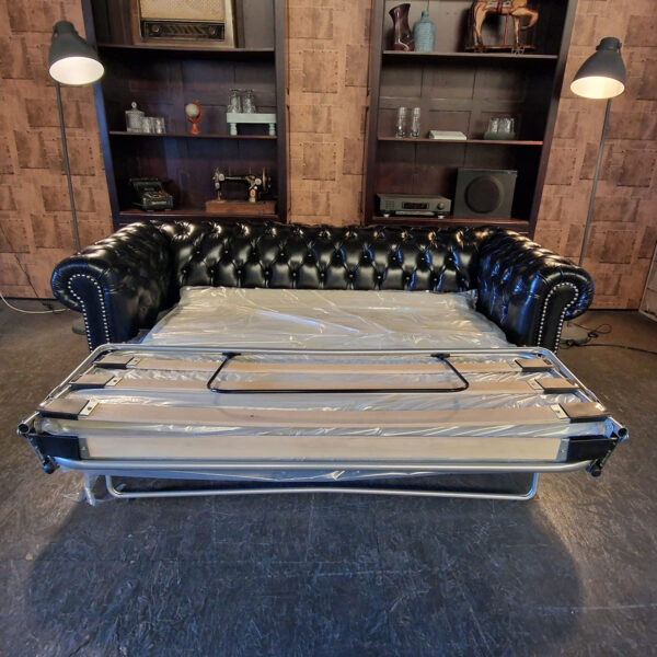 Chesterfield Brighton slaapbank - Zwart