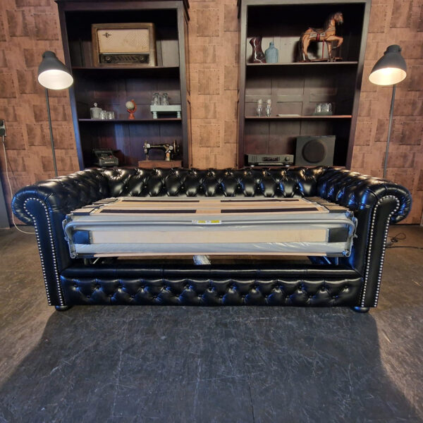 Chesterfield Brighton slaapbank - Zwart