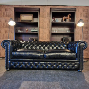 Chesterfield Brighton slaapbank - Zwart
