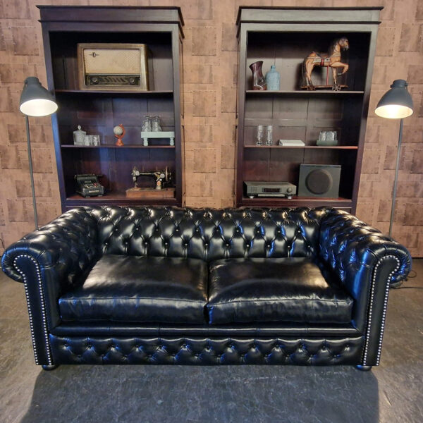 Chesterfield Brighton slaapbank - Zwart