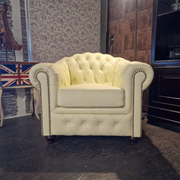 Chesterfield Melbourne set 1+1 zits - Crème white