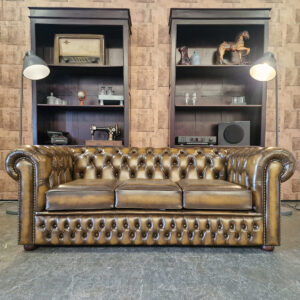 Chesterfield Chesham 3-zits - Antiek Goud