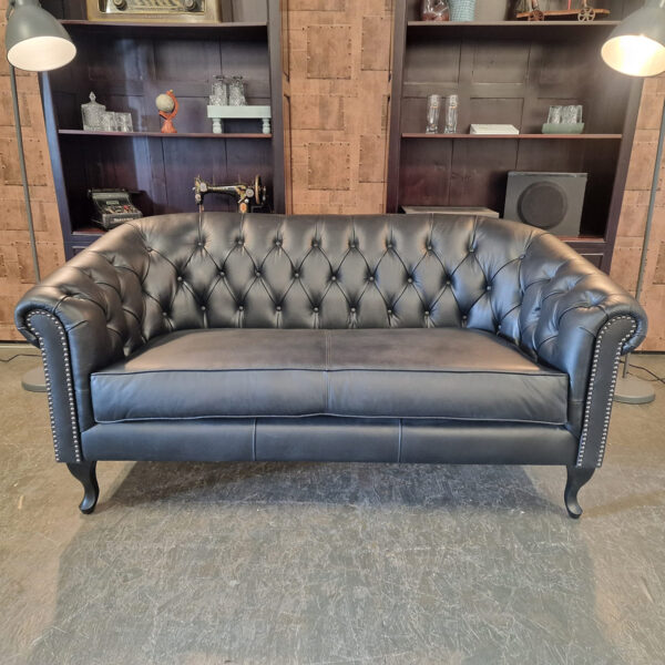 Chesterfield Hampton 2-zits - Zwart
