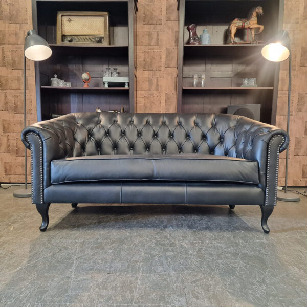 Chesterfield Hampton 2-zits - Zwart