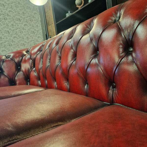 Chesterfield Hampton 3-zits - Antiek rood