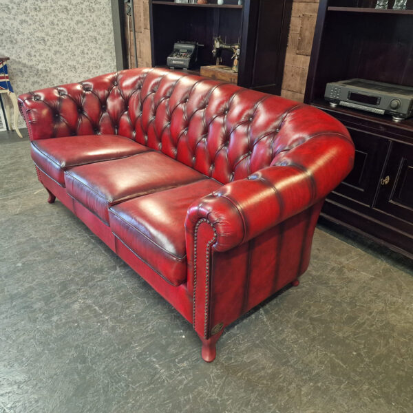 Chesterfield Hampton 3-zits - Antiek rood