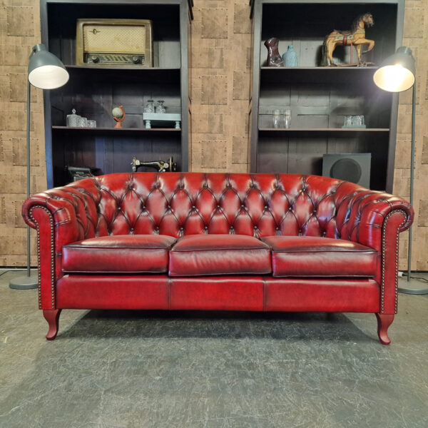 Chesterfield Hampton 3-zits - Antiek rood