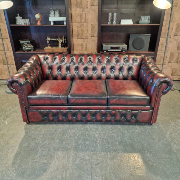 Chesterfield Melbourne 3-zits - Antiek Rood (SA)