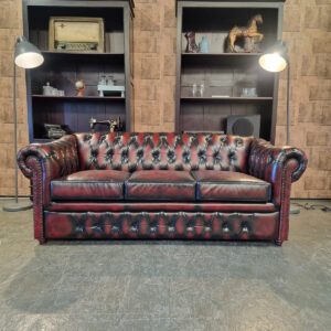 Chesterfield Melbourne 3-zits - Antiek Rood (SA)