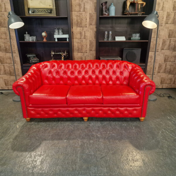 Chesterfield Melbourne 3-zits - Rood