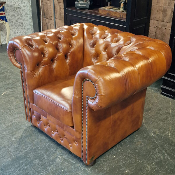Chesterfield First Class fauteuil - Cloudy brown old