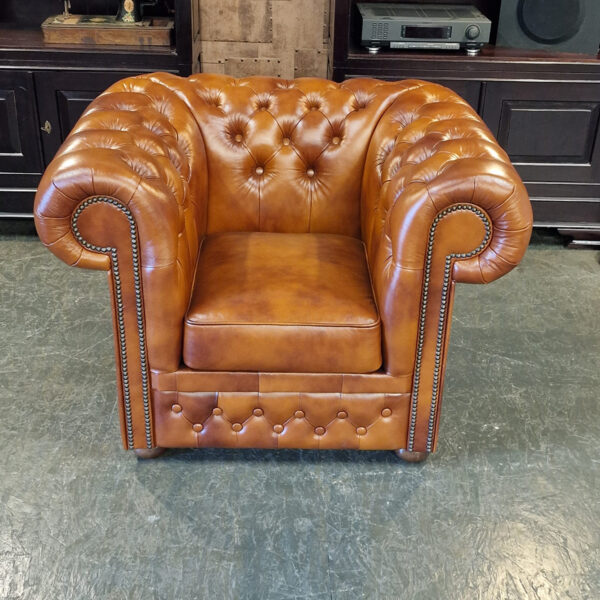 Chesterfield First Class fauteuil - Cloudy brown old