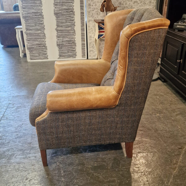 Chesterfield Harris Tweed fauteuil - Woolly