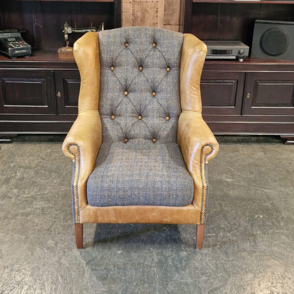 Chesterfield Harris Tweed fauteuil - Woolly