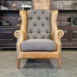 Chesterfield Harris Tweed fauteuil - Woolly