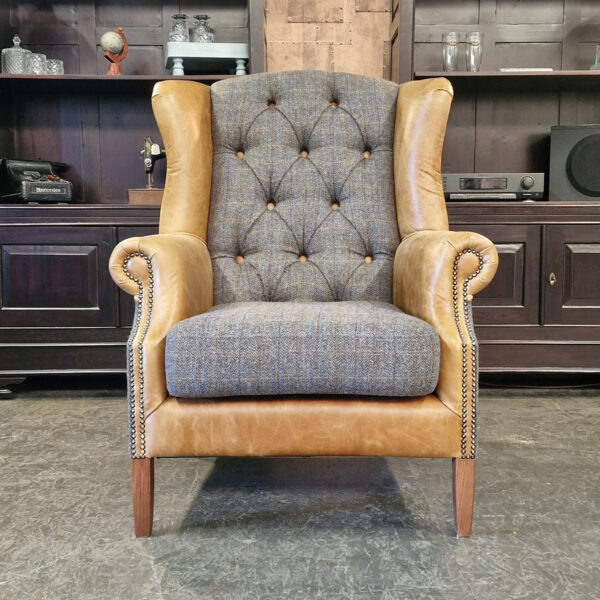 Chesterfield Harris Tweed fauteuil - Woolly