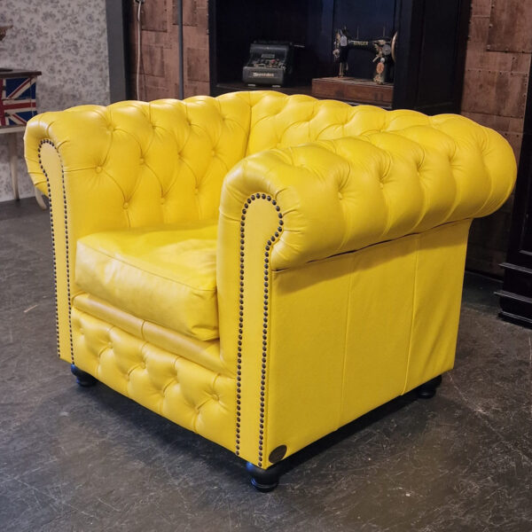 Chesterfield Brighton fauteuil - Geel