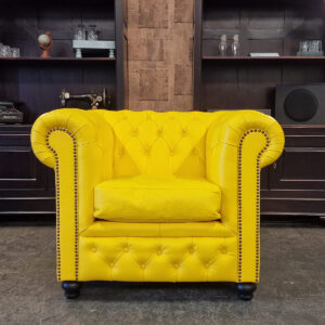 Chesterfield Brighton fauteuil - Geel