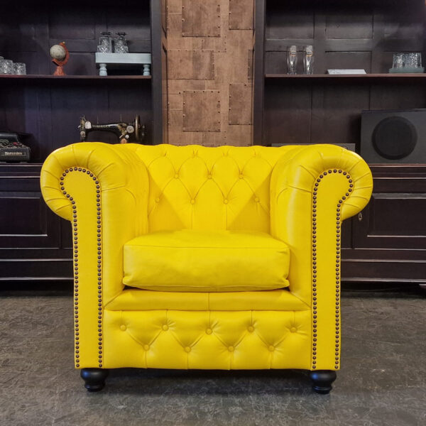 Chesterfield Brighton fauteuil - Geel
