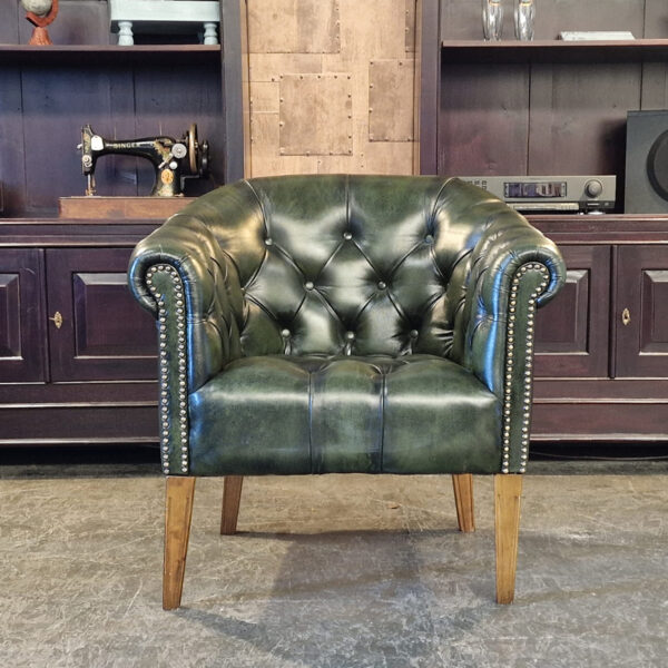 Chesterfield Club chair - Antiek groen