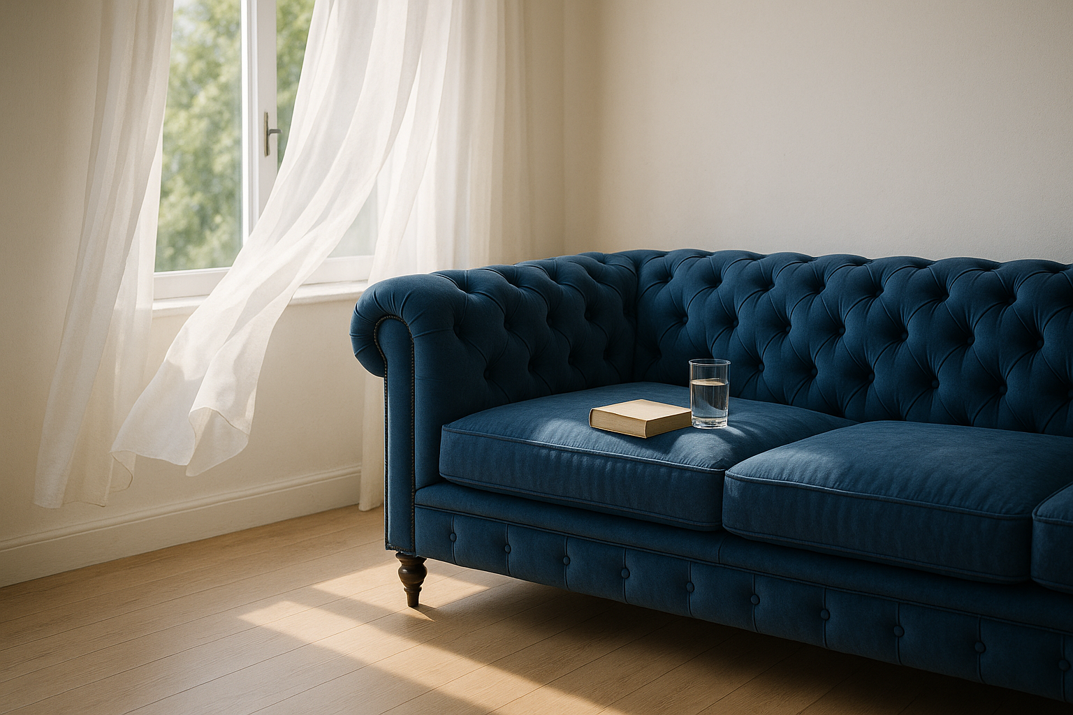 Hoe kies je de juiste blauwe tint voor je Chesterfield sofa? Een gids voor harmonie in je interieur.