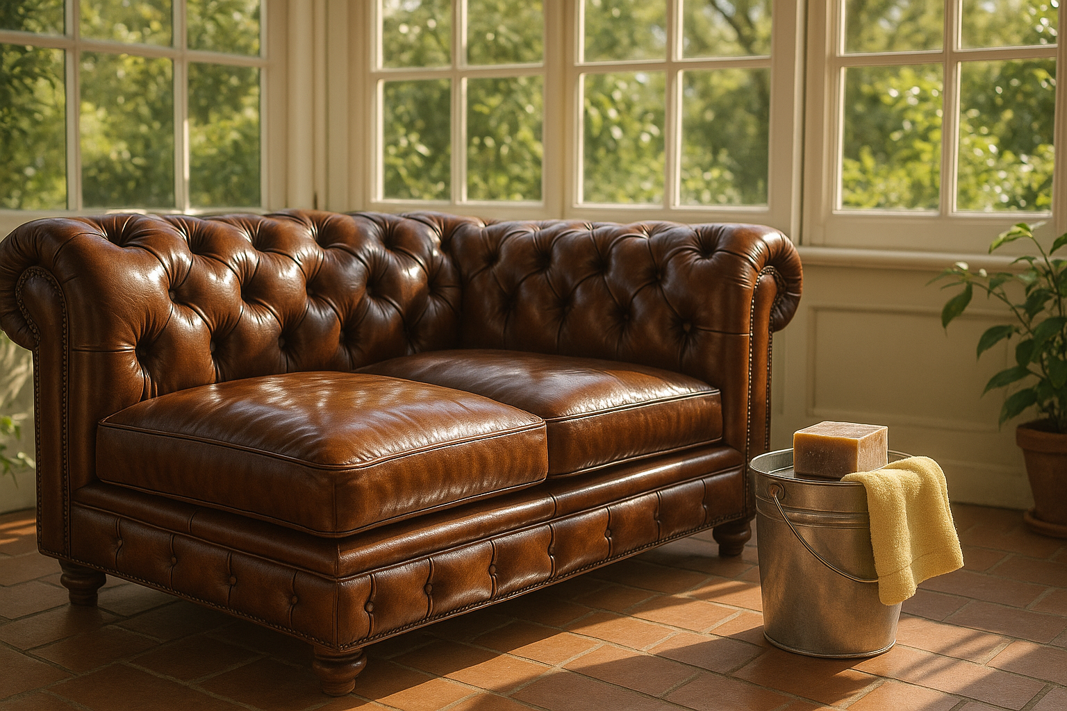 Hoe reinig en conditioneer je een leren Chesterfield bank voor een optimale levensduur?