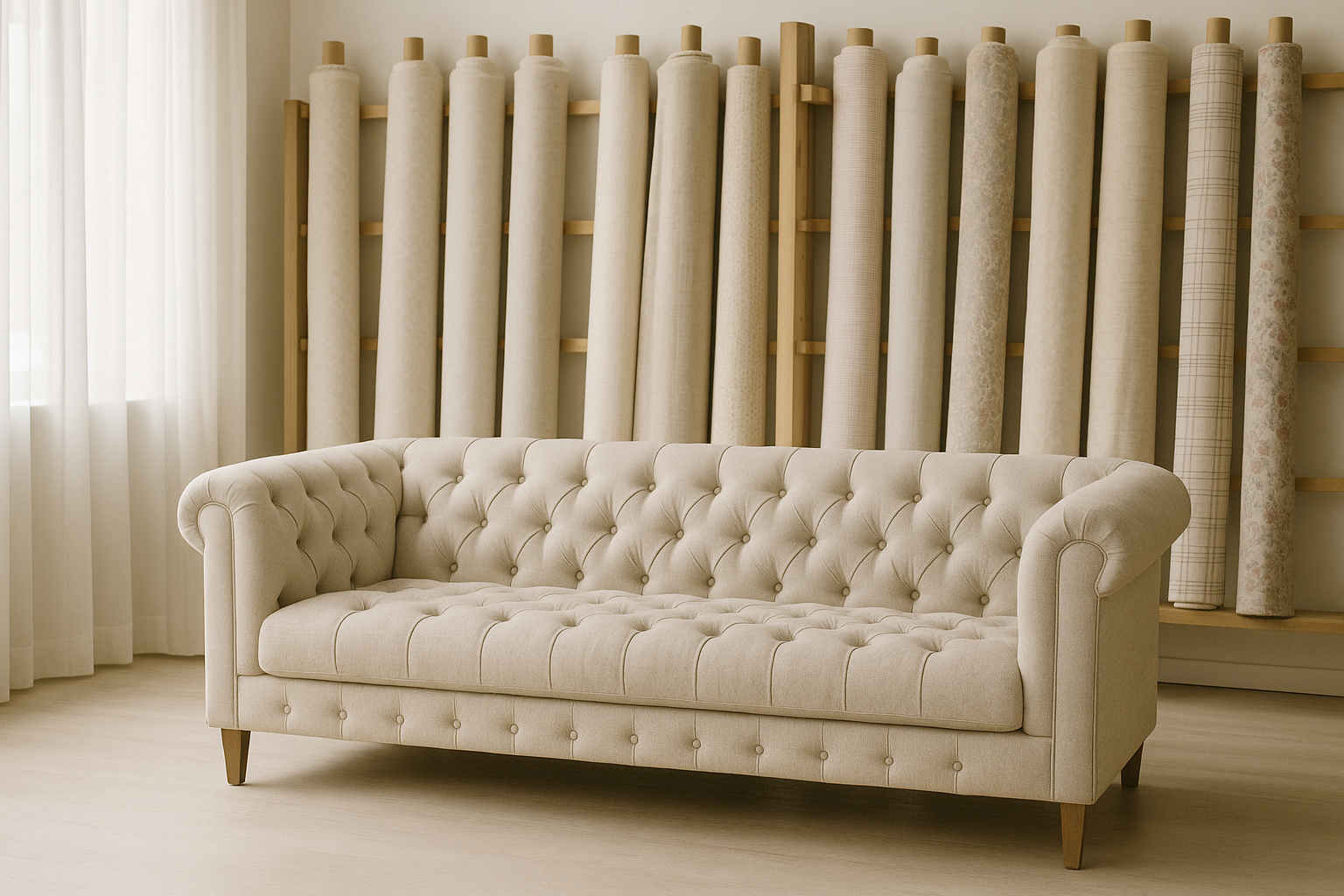 Hoe kies je de juiste stof voor een gecapitonneerde bank?