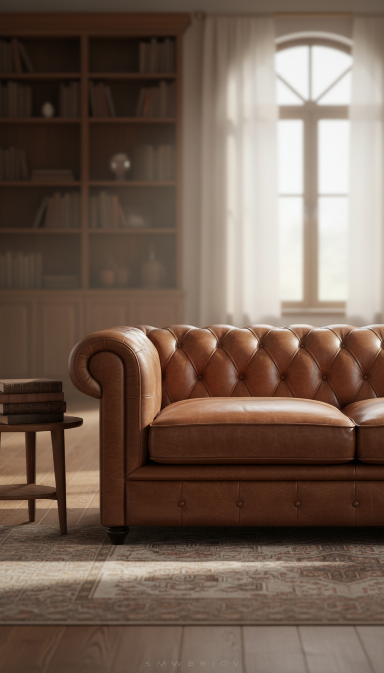 De Britse stijl bankstel: Een praktische gids voor het kiezen van de juiste stof en leer