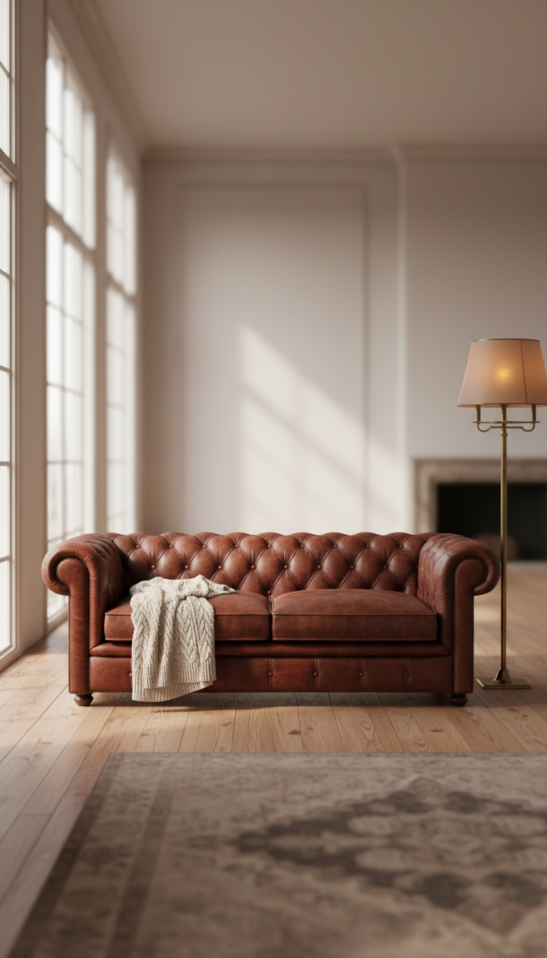 Chesterfield bankstellen in leer versus stof: welke past bij uw interieur?