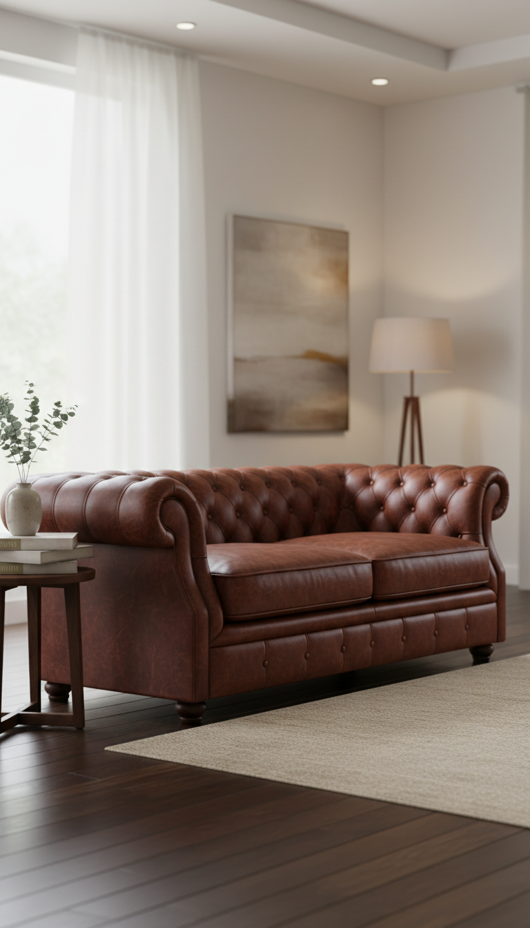 De verborgen details van een handgestikte Chesterfield: waar vakmanschap en duurzaamheid samenkomen