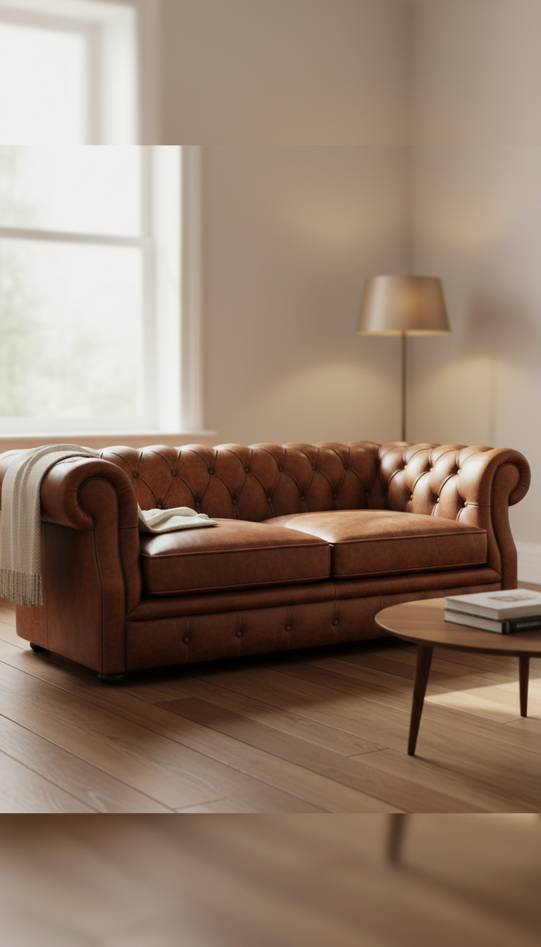 Waarom een blauwe Chesterfield sofa de ideale investering is voor een tijdloos interieur