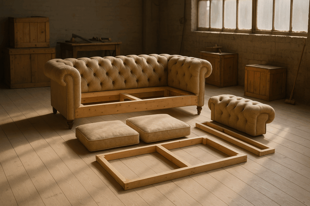 How to Disassemble and Reassemble a Chesterfield Sofa for Moving or ...