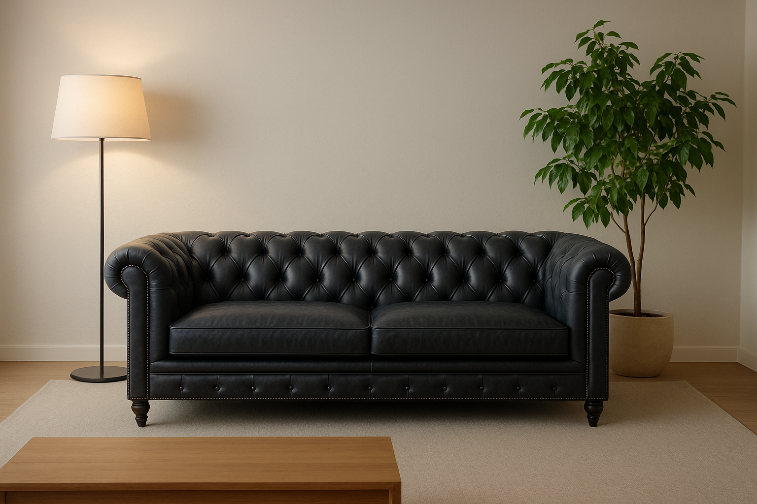 How to Style a Chesterfield Sofa in a Minimalist Space Without ...