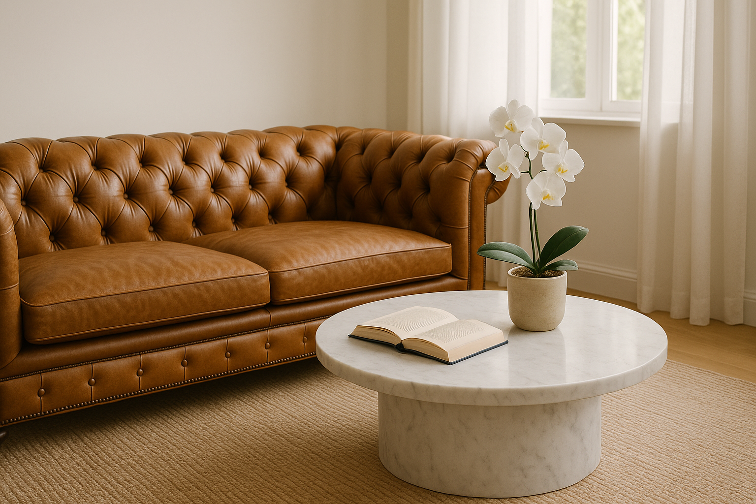 Choosing the Perfect Coffee Table Shape for Your Chesterfield Sofa