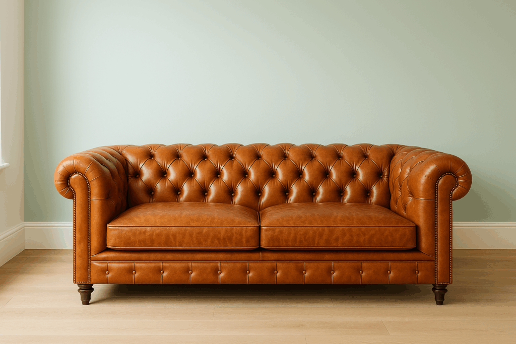 Choosing the Perfect Wall Color for Your Leather Chesterfield Sofa ...