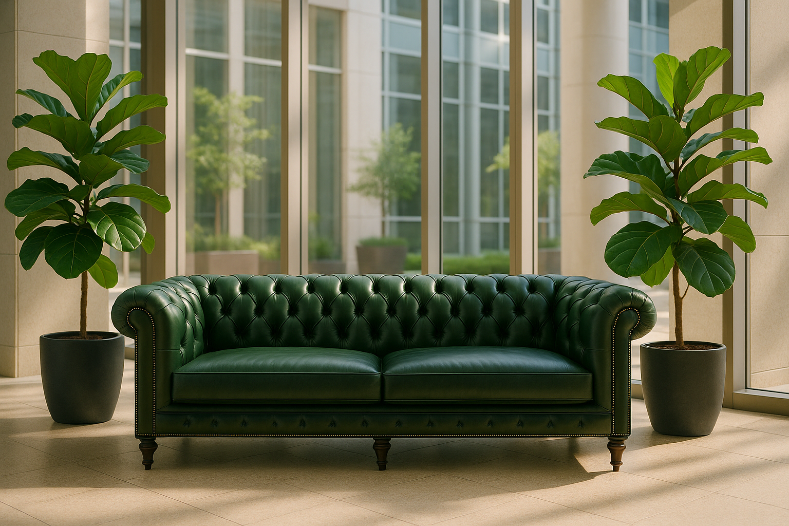 Choosing the Right Chesterfield Sofa Upholstery for a Professional Lobby