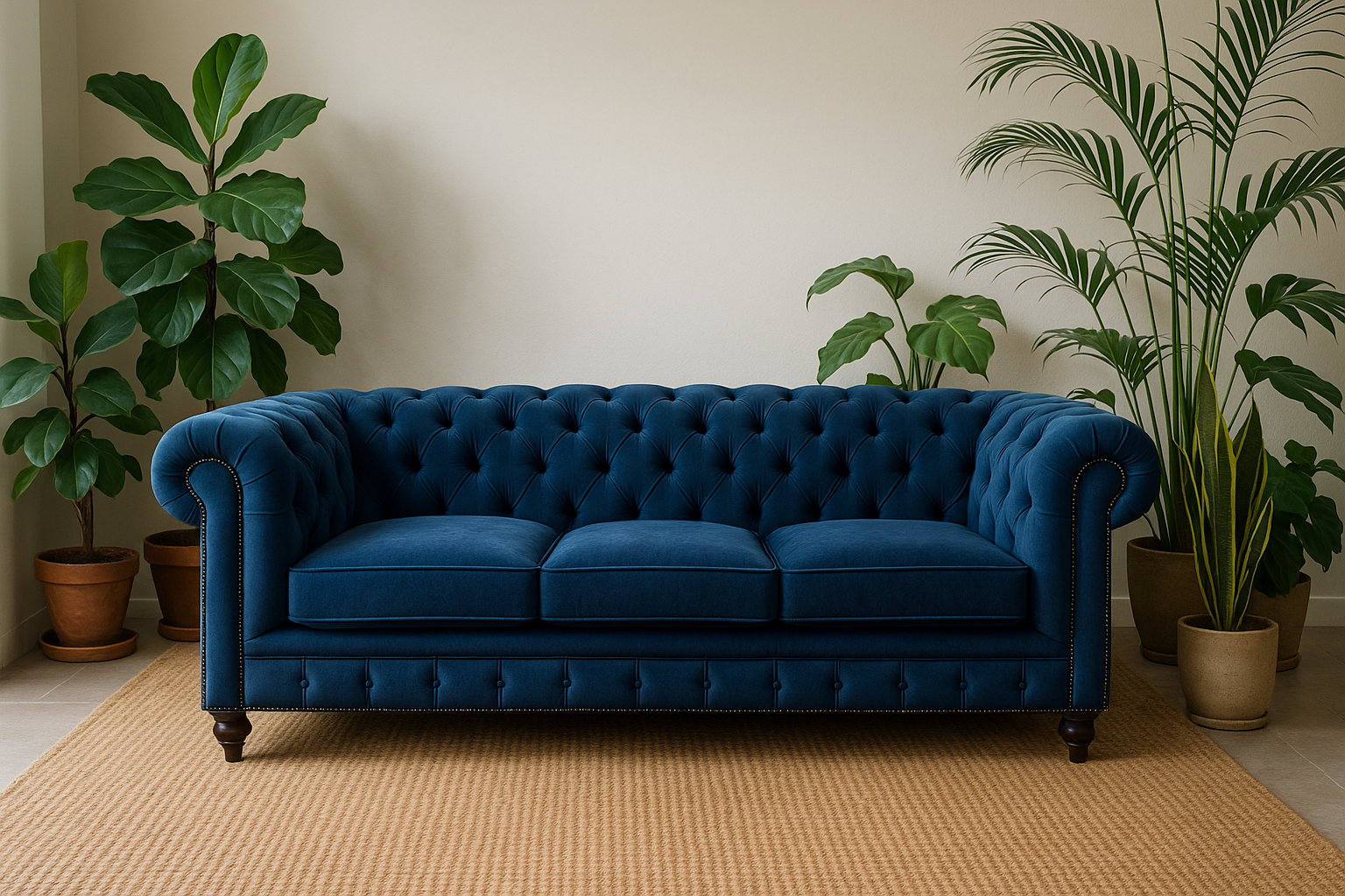 Choosing the Perfect Rug to Anchor Your Chesterfield Sofa ...