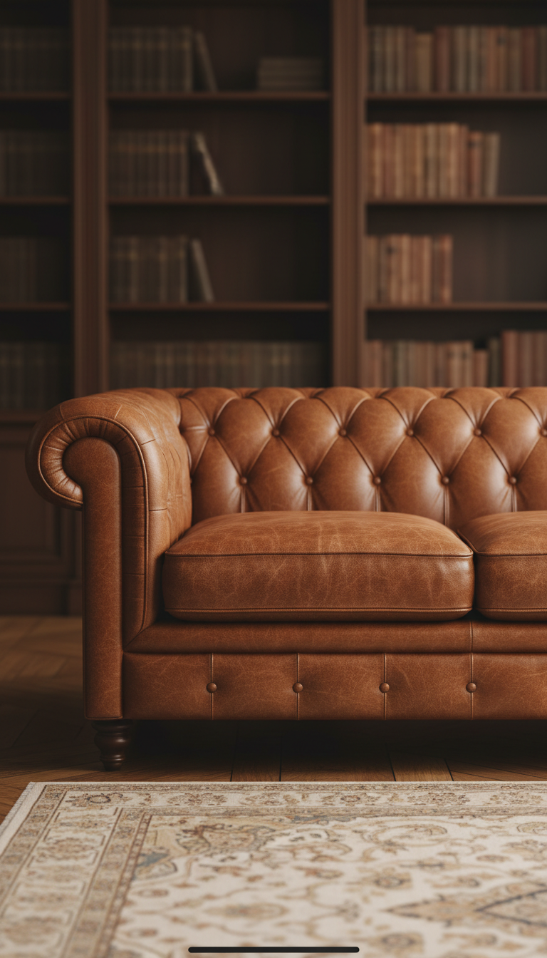 Chesterfield Sofa Fabric Guide: How to Choose Between Leather, Velvet, and Tweed