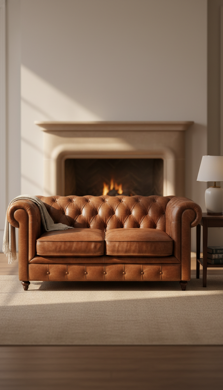 How to Choose the Right Leather Finish for Your Chesterfield Loveseat