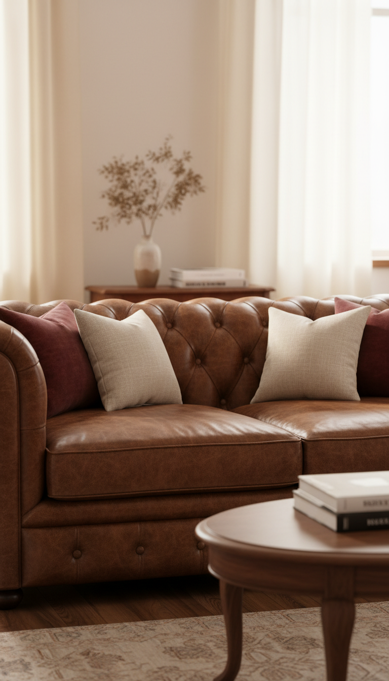 The Best Coffee Table Shapes and Sizes for a Chesterfield Sofa